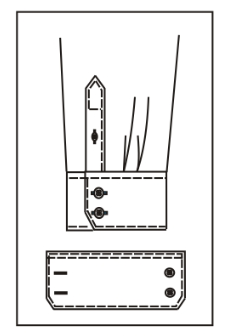 5432 Hexagon cuff two buttons & two buttonholes